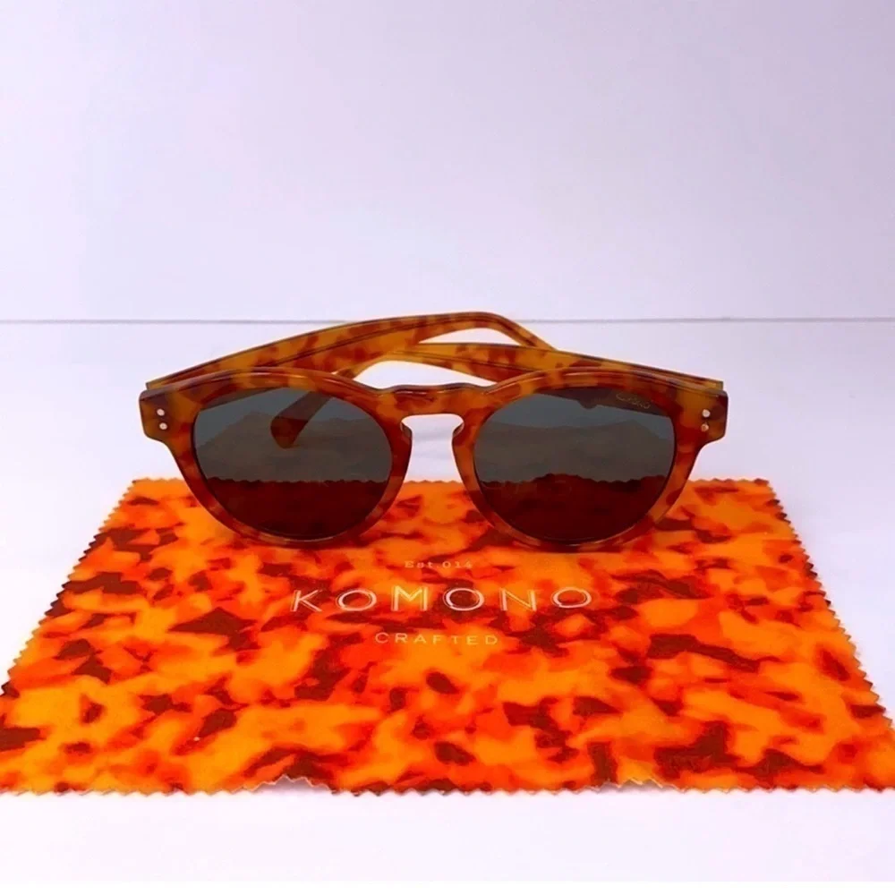 Komono sunglasses Clement Caramel Demi NEW Tortoise